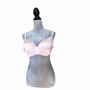 Cacique Pink Satin Full Coverage Front Close Bra 40D